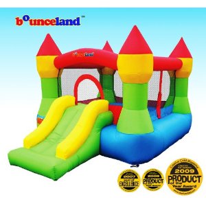 party inflatables with slides and bouncers